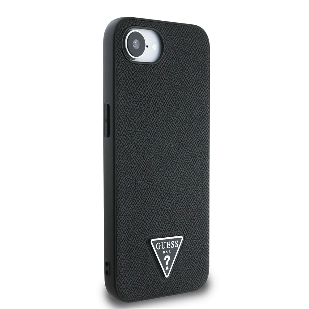 Guess iPhone 16E Orjinal Lisanslı Magsafe Grained Triangle Telefon Kılıfı Guess iPhone 16E Orjinal Lisanslı Magsafe Grained Triangle Telefon Kılıfı